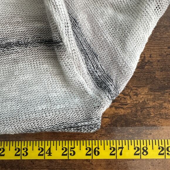 Eileen Fisher Organic Linen Blend Sweater XL Light Coastal Lagenlook Beachy EUC - Picture 3 of 8